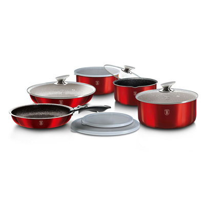 11 - Piece Non-Stick Aluminum Cookware Set