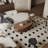 47'' Oval Coffee Table With Storage Solid Wood Veneered Modern Coffee Table Accent Tea Table-845345711