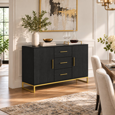47.2" W x 29.5" H Sideboard with Metal Base
