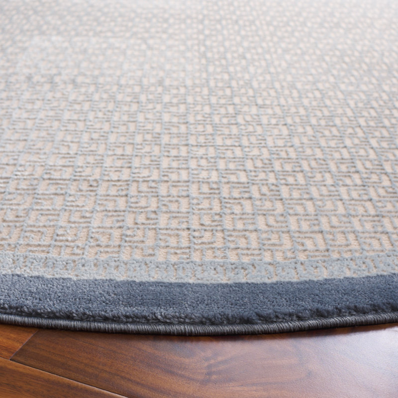Tyanni Performance Geometric Rug, Round 6'7"