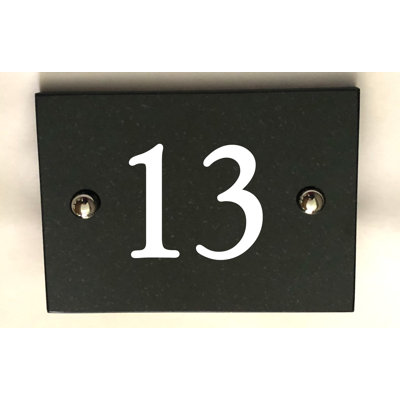 Brumby 10cm H Reflective Stone House Number