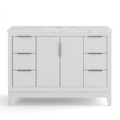 Elizabeth 48" Single Bathroom Vanity Set with Mirror