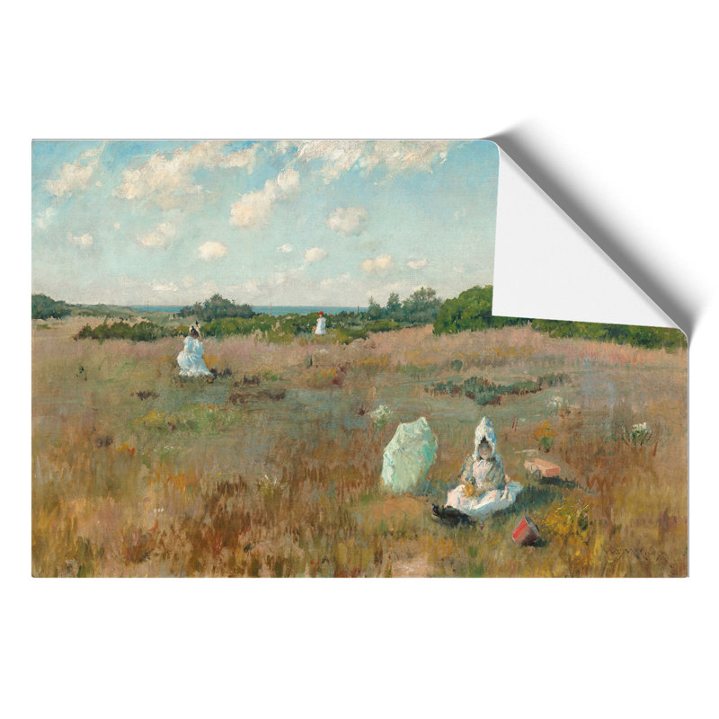 Gathering Autumn Flowers by William Merritt Chase - Frameless Print, 30cm H x 42cm W x 0.1cm D