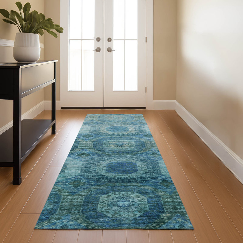 Premium Machine Washable Mayfield AMF1944 Panels Rug, Runner 2'3" x 7'6"
