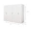 Beaudoin 6 Door Manufactured Wood Wardrobe