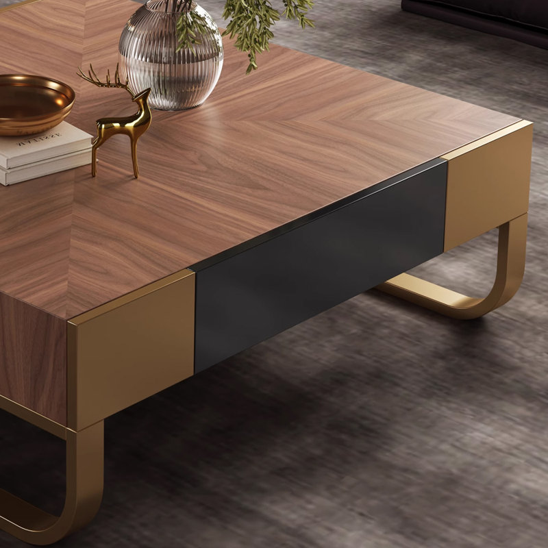 Modern Luxury Tea Table, Golden