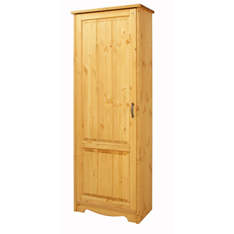 Ferrell 1 Door Solid Wood Wardrobe, Oiled