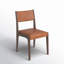 Wayne  Top Grain Leather Autumn Brown Dining Chair