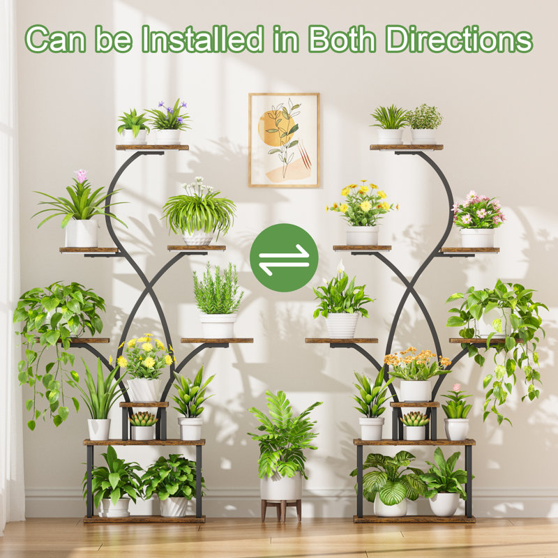 Flower Spike Plant Stand with Grow Lights - 8 Tier Indoor