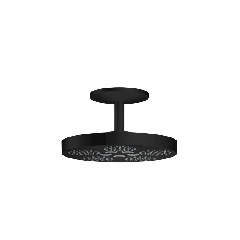 One Fixed Shower Head, Matte Black