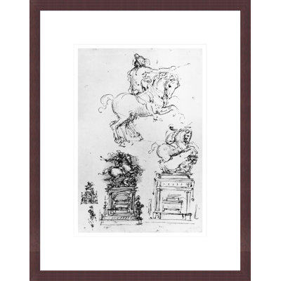 Study for the Trivulzio Monument by Leonardo da Vinci -Framed Giclee Print