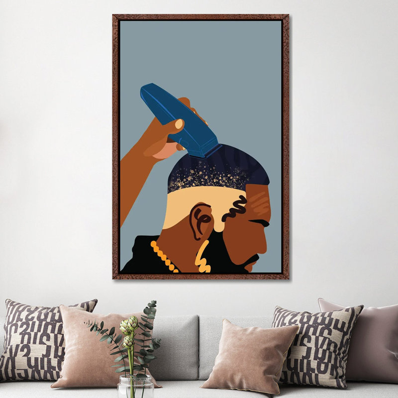 Ocean by Domonique Brown - Print on Canvas, Classic Brown Wood Framed Canvas, 152.5 cm H x 101.5 cm W