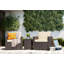 Arbedella Wicker 2 - Person Patio Conversation Set with Cushions-376609343