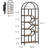 81.7'' H Bookshelf, 6-Tier Arched Bookcase, Geometric Open Storage Shelf-107234084