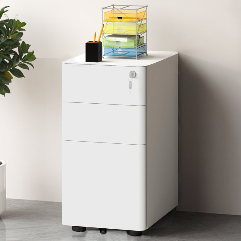 3 Drawer Filing Cabinet, White