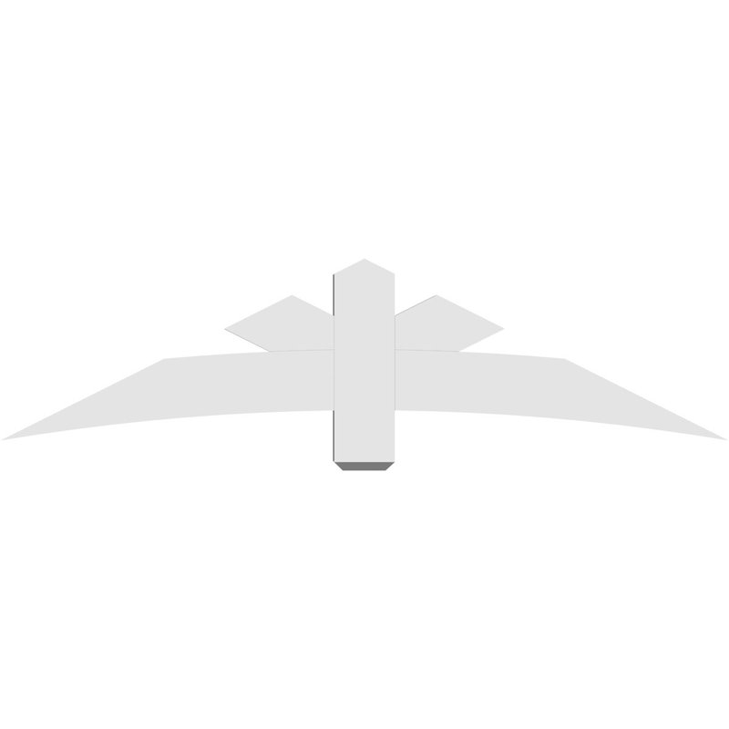 Support de pignon Alberta Alberta, H 18 po x l 72 po (pas: 6/12), P 4 po x F 6 po, PVC