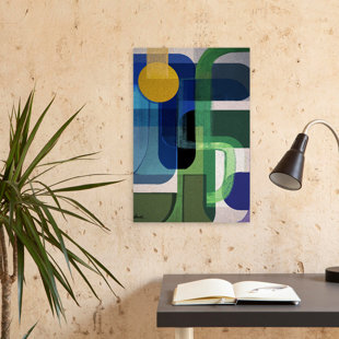 Croissant - Abstrait art moderne du milieu du siècle