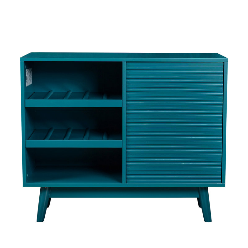 Buffet 36 "avec tablette de rangement pour bouteilles de vin, armoire de rangement avec porte-verres à vin