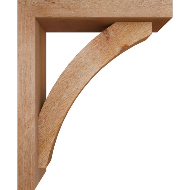 Support de bloc Thorton avec entretoise décalée, 22 X 18, Cèdre rouge occidental de l 4 po (scié brut)