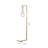 Hamon Modern 1-Light Gold Floor Lamp With A Clear Glass Shade-23110133