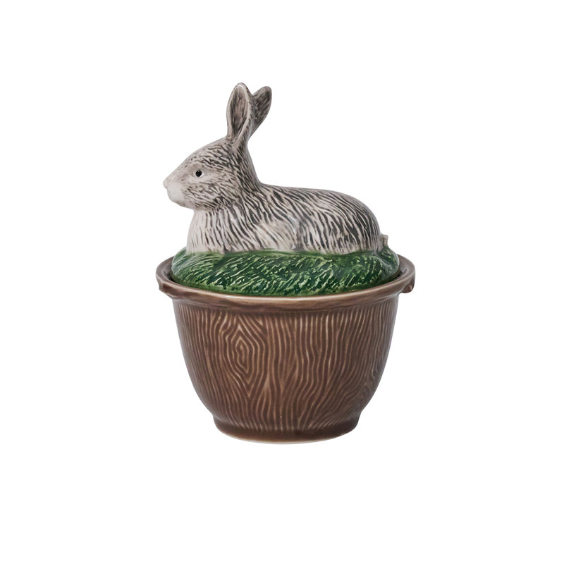 Forest Walk Rabbit Bowl With Lid - Multi