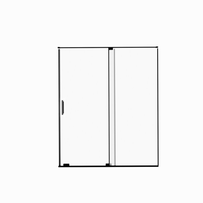 Porte de douche coulissante demi-cadre l 56-60 "x H 72"