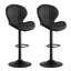 Ensemble de 2 tabourets de bar pivotants 19,29 po, tabourets de bar à hauteur de comptoir avec dossier haut, assemblage facile de 3 à 5 minutes pour le bar, la cuisine et la salle à manger-602444936-601873797