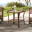 Table d'appoint de patio en osier
