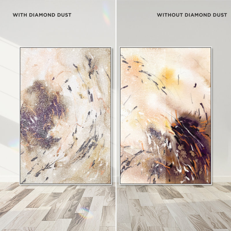 Floating Autumn Set Set by Oliver Gal, 50"H x 34"W, White Floater Frame