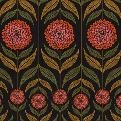 Charlotte Carousel Premium Peel & Stick Non-Woven Wallpaper 38.6" X 120"