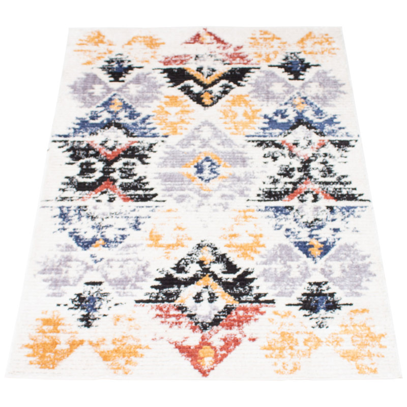 Boyett Geometric Indoor Rug, Rectangle 5'3" x 7'3"