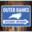 Enseigne en aluminium Outer Banks-58294119