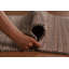 Tapis rayé brun Gabbeh 3 x 5
