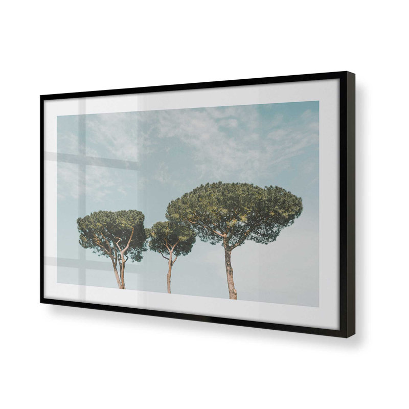 Grand imprimé tranquillité, H 12 po x l 15 po x P 1,25 po, Cadre photo noir satiné