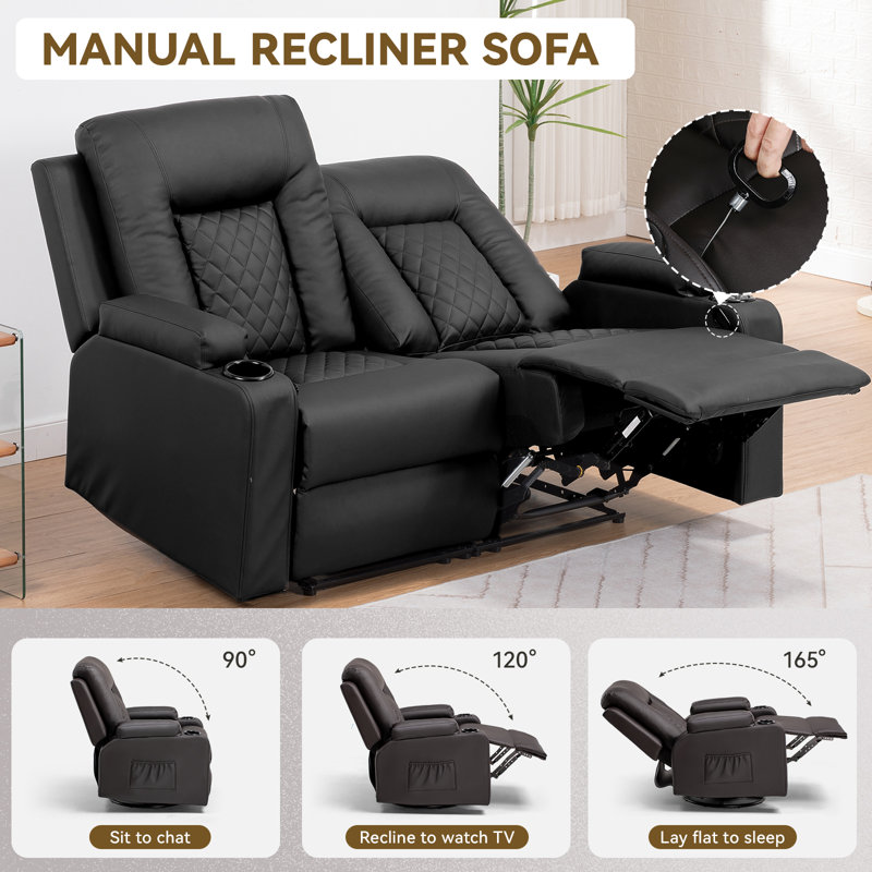 Cambronero 142cm Wide Home Theatre Recliner