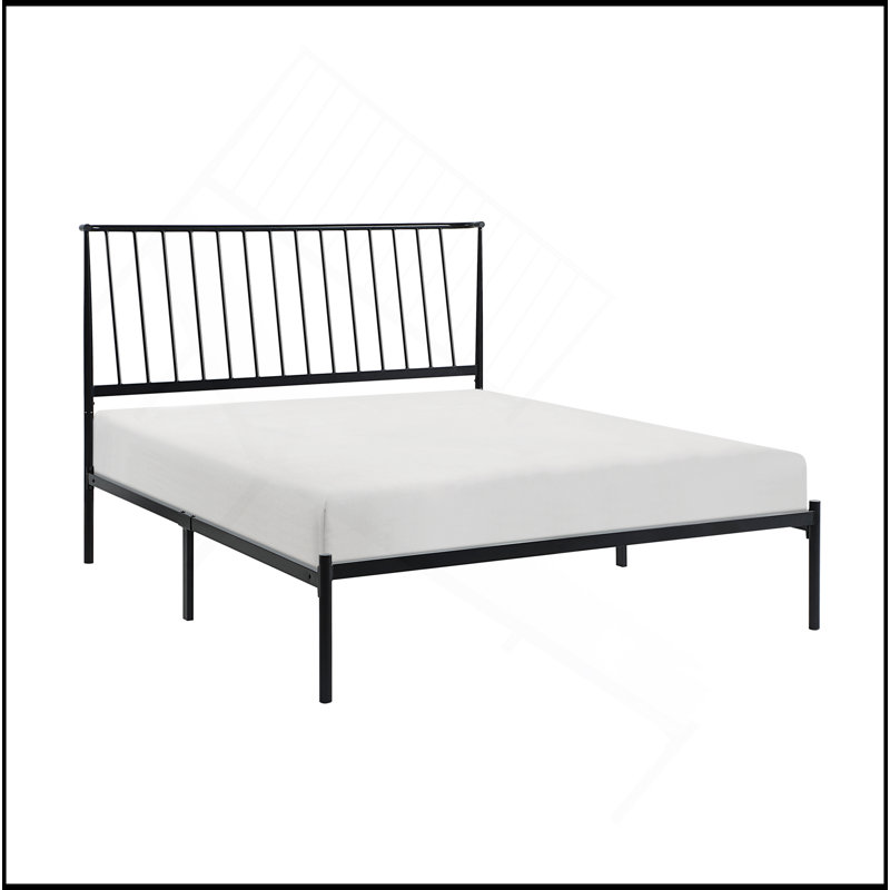 Mobilier de chambre à coucher 1pc, Noir, noir, noir, noir, Grand lit