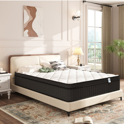 Matelas hybride 12 po en mousse viscoélastique gélifiée mi-ferme, CertiPUR-US, certifié OEKO-TEX