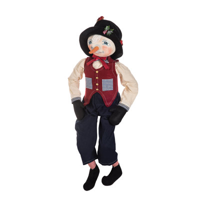 Bonhomme de neige de Perth, figurine de poupée Joe Spencer Gathered Traditions