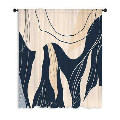 Rideau transparent en polyester Chrissey