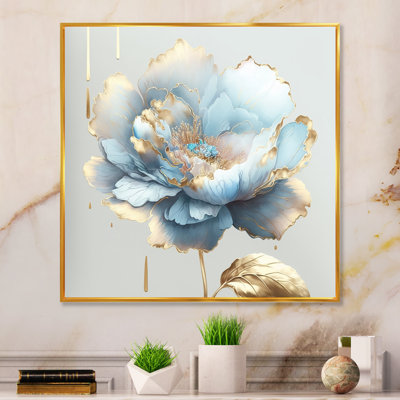 " Chic Blue Blooming Flower II "
