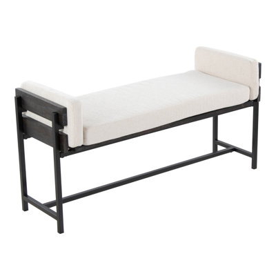 Banc de ferme 18 po avec métal