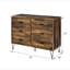 Commode 6 tiroirs Noyer