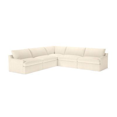 Wrenley 5-Piece Slipcovered Modular Sectional by Birch Lane