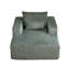 Fauteuil moelleux confortable, velours côtelé, aucun assemblage requis, ensemble de salon de 62,5 po Army, salon