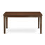 Ensemble de table de salle à manger moderne 5 pièces comprenant une table rectangulaire en bois et 4 chaises rembourrées en tissu crème, 36 x 60 pouces, acajou-199509722-199509733-236772509
