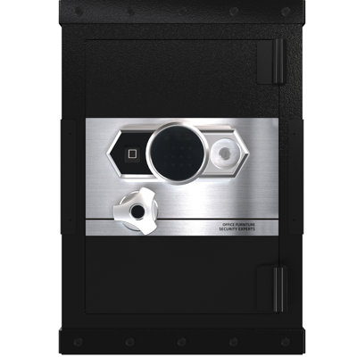 Three - Lock Large Steel Digital Safe With Live Fingerprint Recognition, Peeping Password, And Emergency Mechanical Key For Home Office Use, 24.416.514.9 Size, Black, Waterproof Rust Coating Safe,