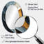Miroir mural ovale gris doré-2079723822