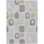 3' X 5' Gray Silver And Gold Geometric Washable Indoor Outdoor Area Rug