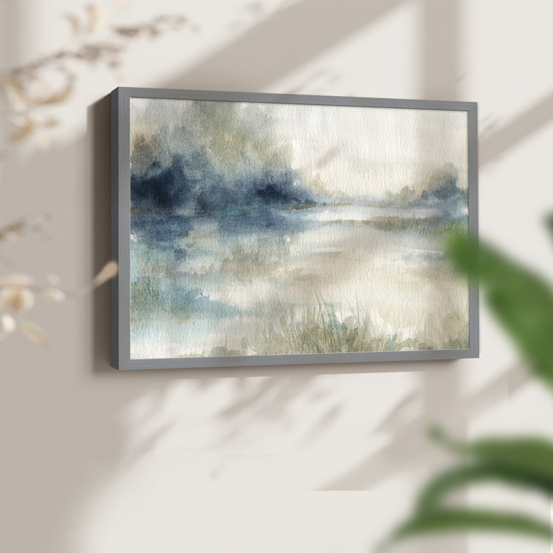 «Still Evening Waters II», reproduction encadrée - Restickable