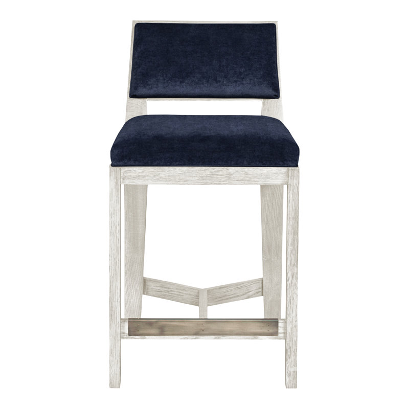 Thom Filicia Solid Wood 32.5" Bar Stool, Casa Blanca, Nadia Eclipse